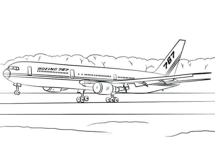 Realistic Aeroplane Colouring Pages