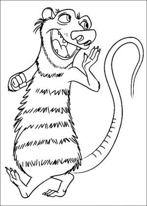 Buck Ice Age Coloring Pages