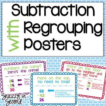 Three Digit Addition With Regrouping Poster