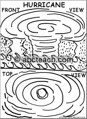 Extreme Weather Tornado Coloring Pages