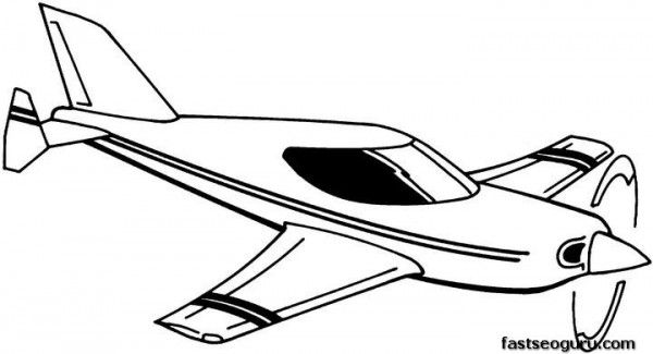 Printable Aeroplane Colouring Pages