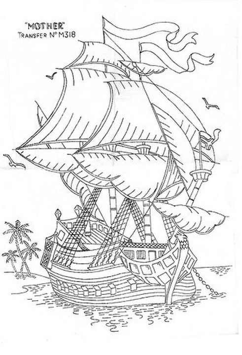 Ship Coloring Pages For Adults