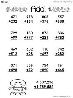 3 And 4 Digit Addition With Regrouping Worksheets