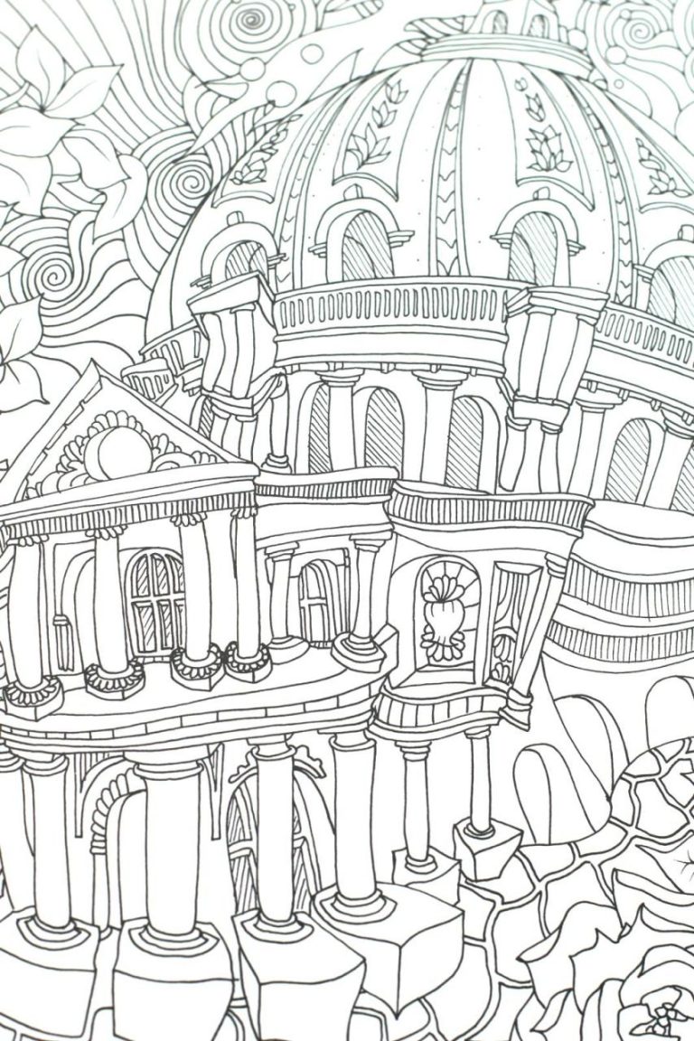 City Coloring Pages For Adults