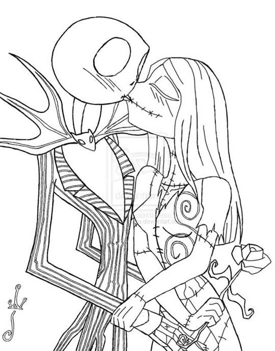 Sally Easy Nightmare Before Christmas Coloring Pages