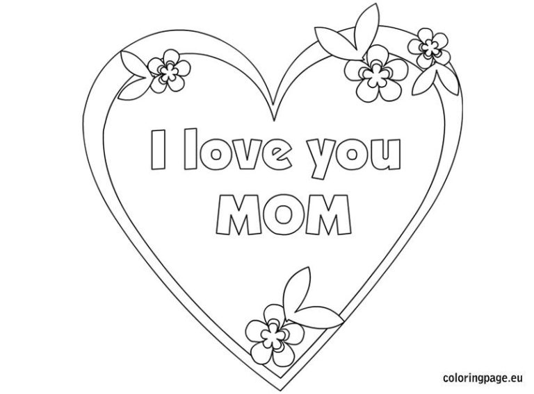 Best Mom Coloring Pages