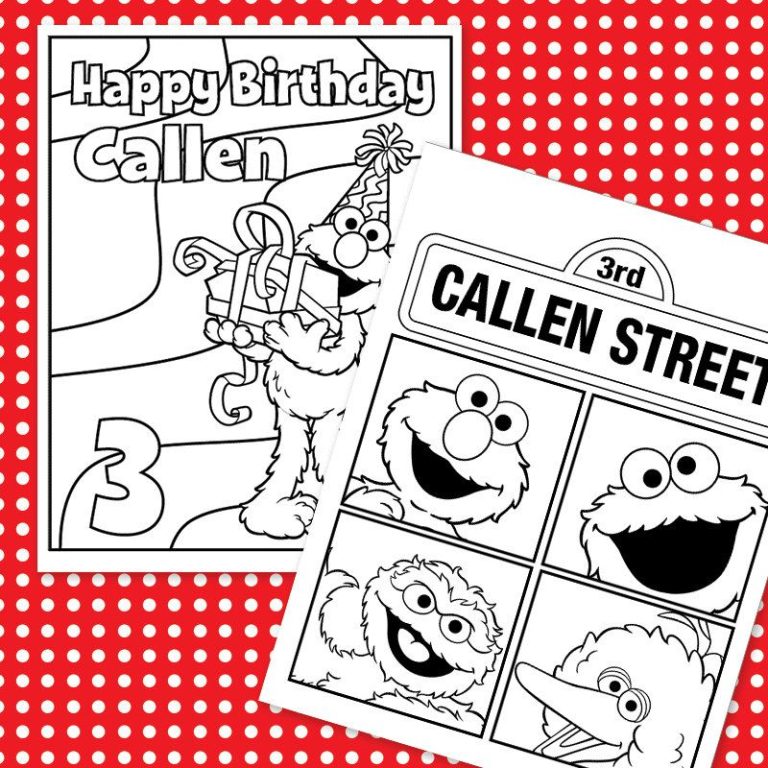Happy Birthday Sesame Street Coloring Books