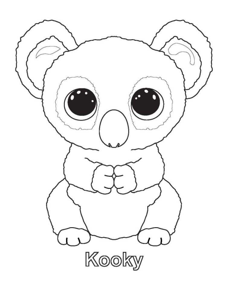 Beanie Boo Colouring Pages To Print