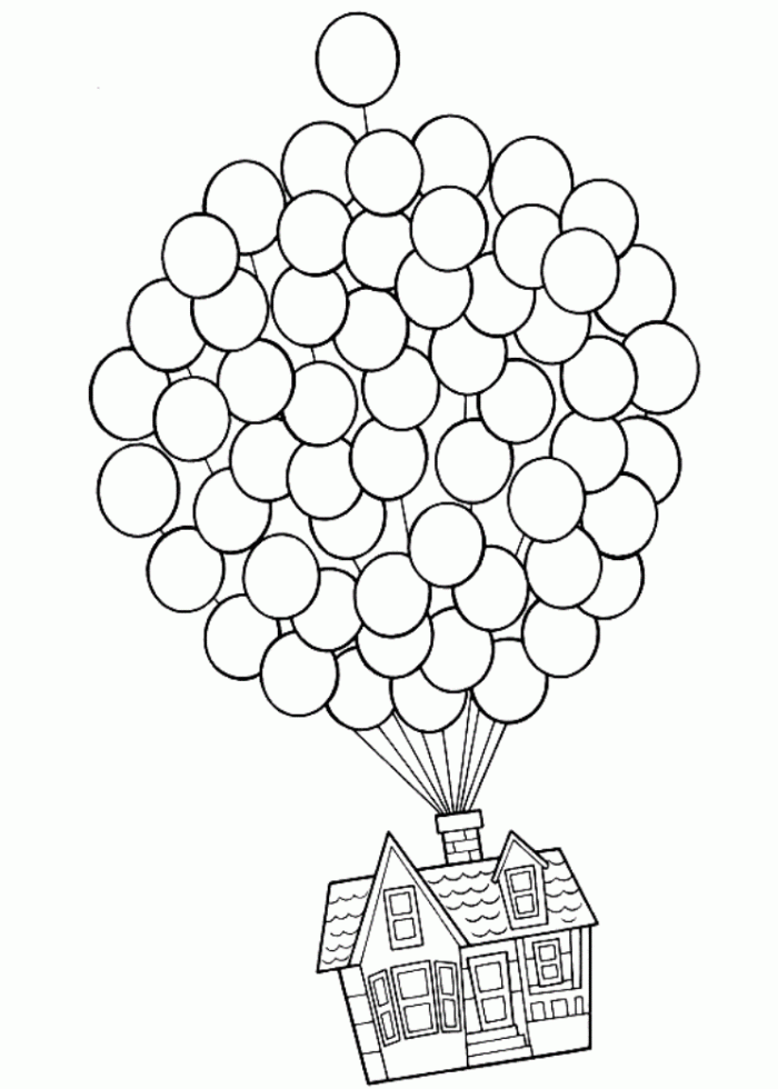 Up Coloring Pages House