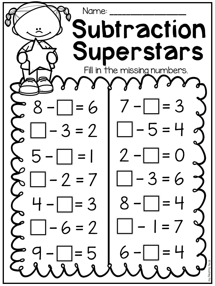 Adding And Subtracting First Grade Worksheets