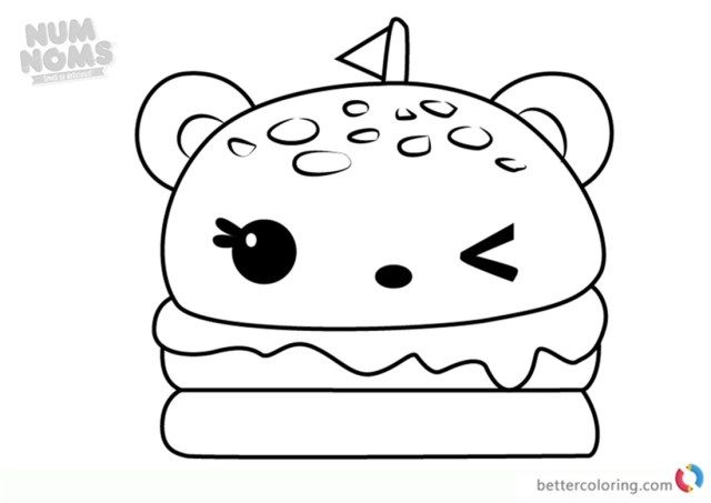 Shopkins Taco Coloring Pages