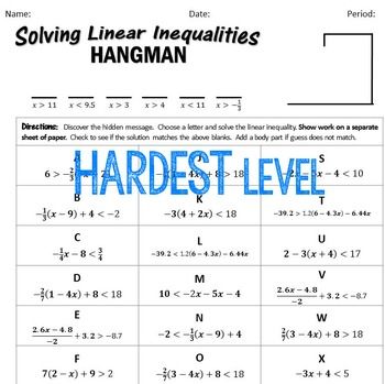 Solving And Graphing One-step Inequalities Worksheet