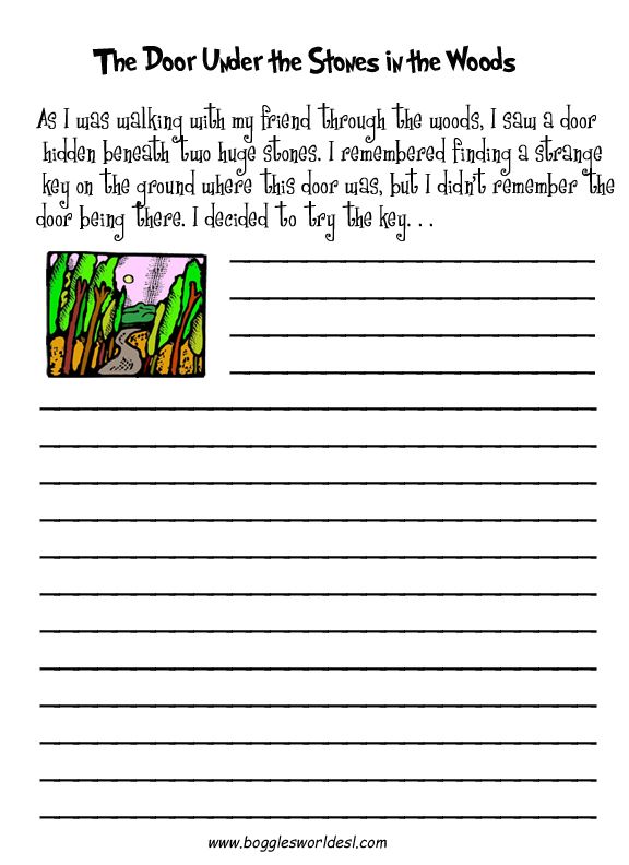 Creative Writing Worksheets For Grade 4 Pdf