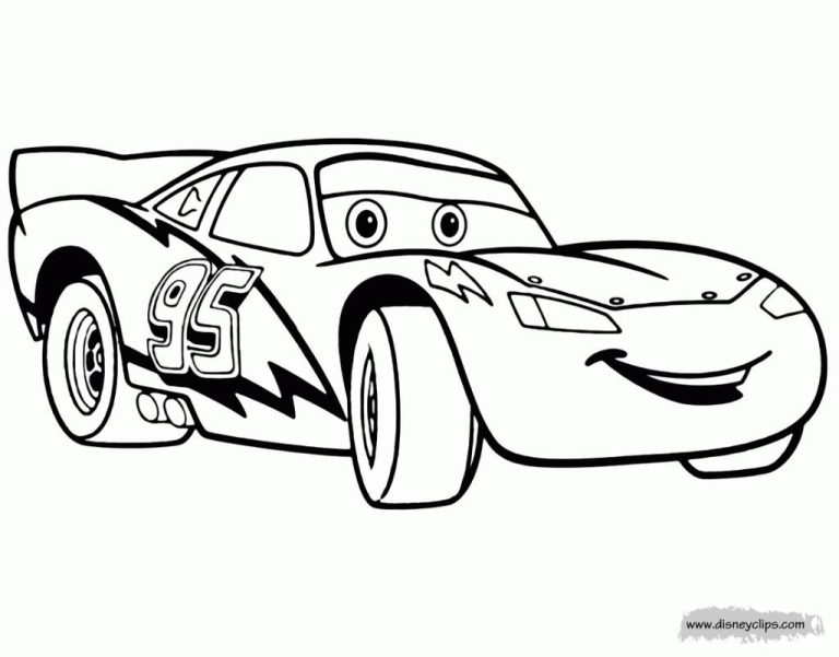 Lightning Mcqueen Coloring Pages Printable Pdf