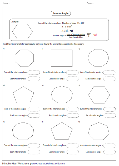 Identifying Polygons Worksheet Pdf
