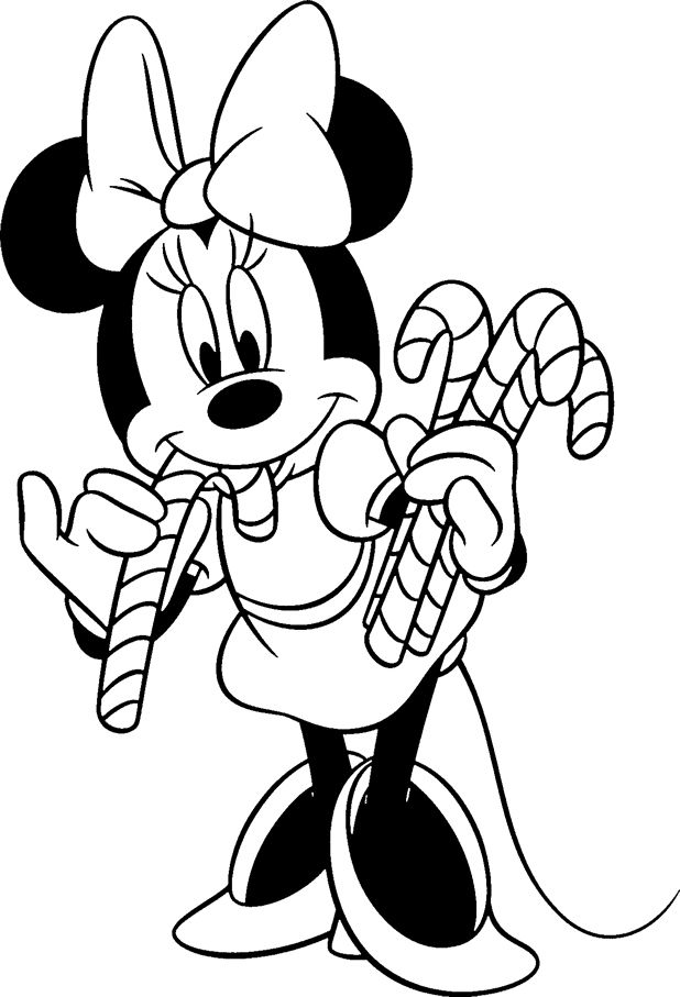 Printable Mickey Mouse Christmas Coloring Pages