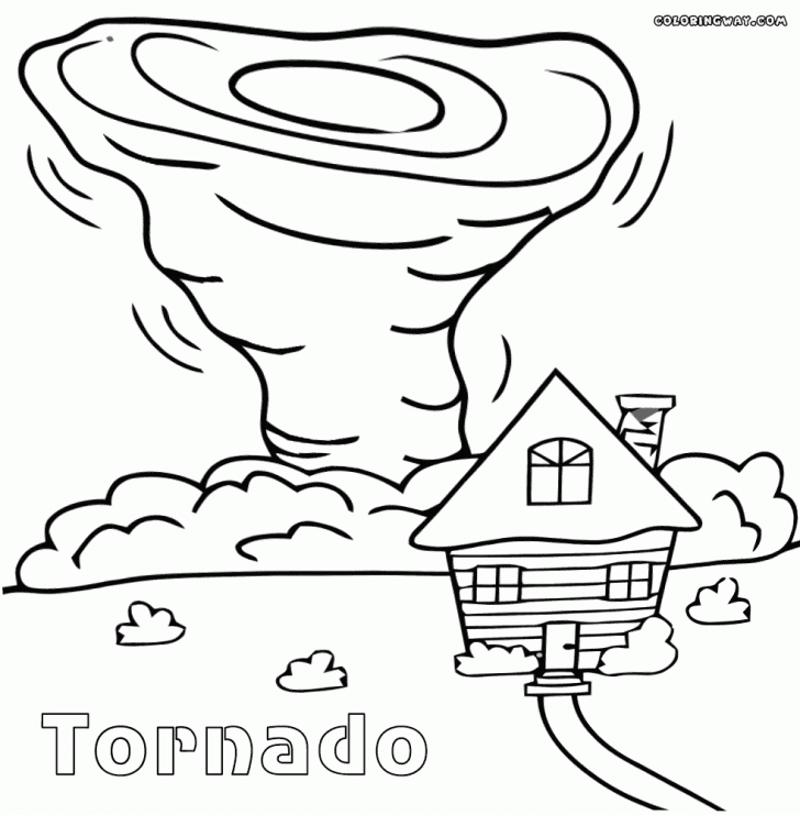 Print Tornado Coloring Pages