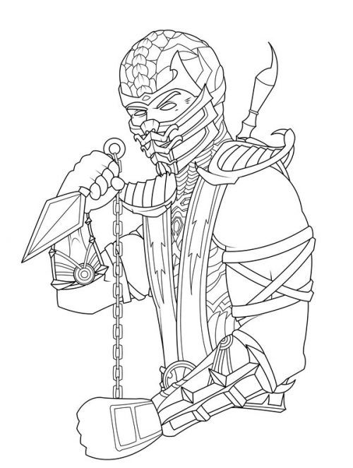 Scary Scorpion Coloring Page