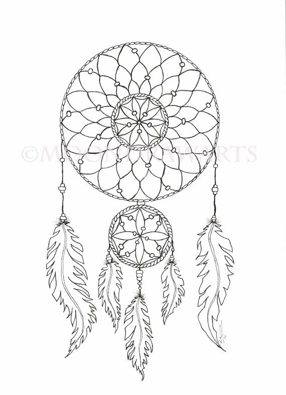 Dream Catcher Coloring Pages Printable