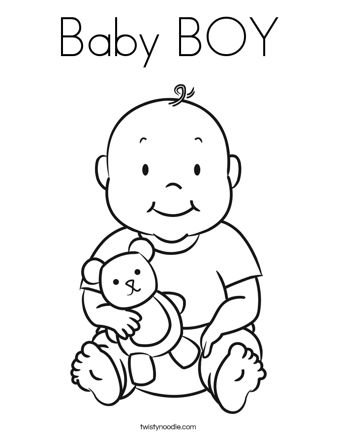 Baby Shower Coloring Pages Printables