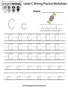 Letter Writing Sheets For Kindergarten