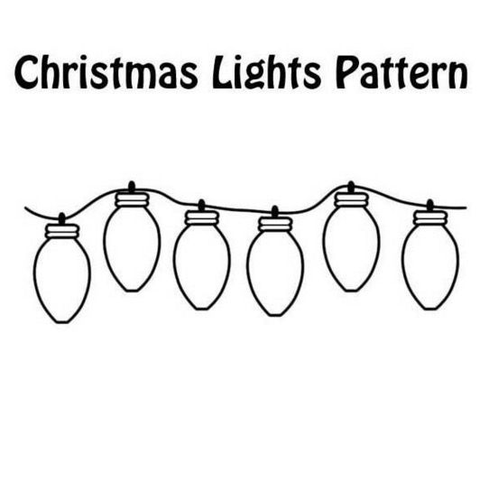 Christmas Lights Coloring Pages Printable