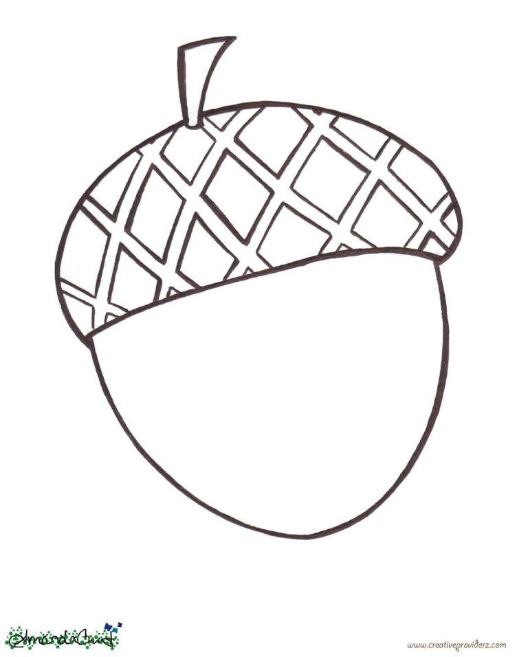 Acorn Coloring Pages For Toddlers