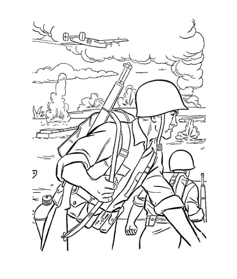 Army Man Soldier Coloring Pages