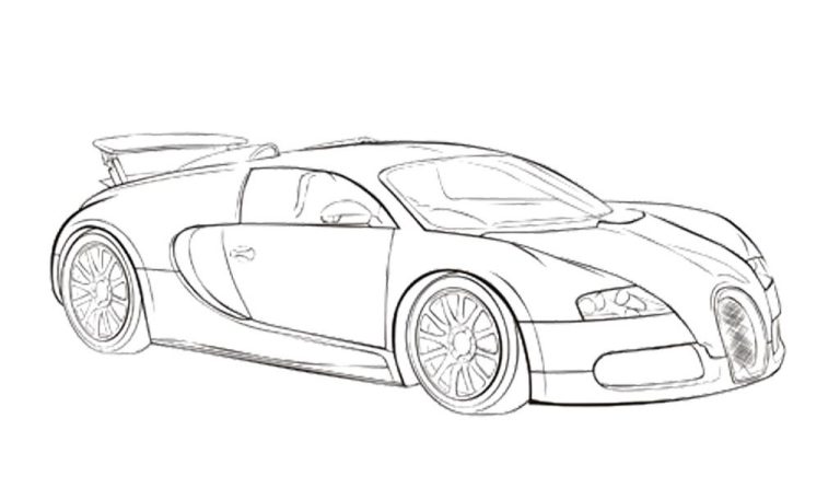 Chiron Bugatti Coloring Pages