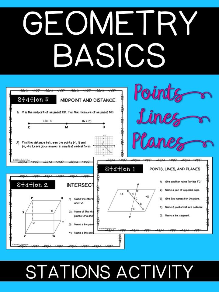 1-1 Points Lines And Planes Worksheet Answers