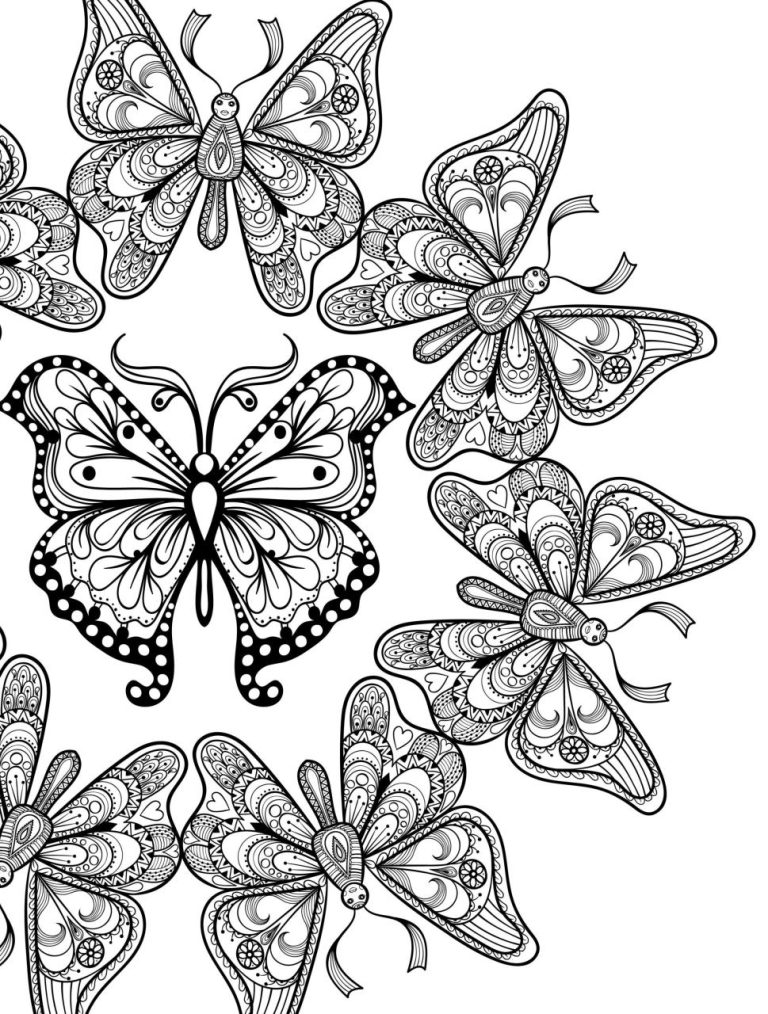 Butterfly Coloring Book For Kids Pdf