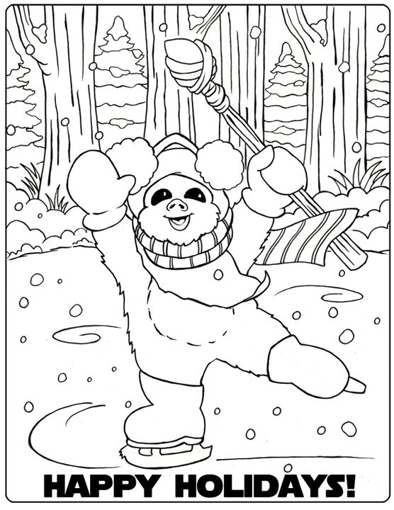 Star Wars Christmas Colouring Pages