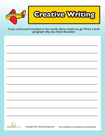 Creative Writing Ks2 Worksheets Pdf