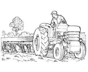 Tractor Coloring Pages Printable