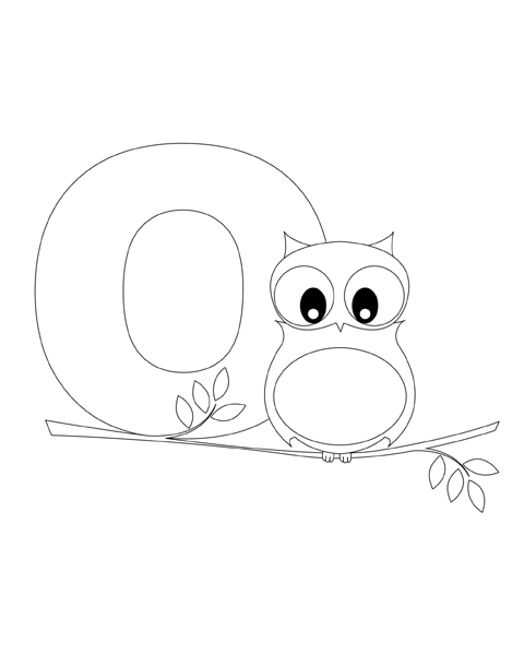 Letter O Coloring Pages For Kids