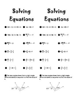 Solving Multi Step Equations And Inequalities Worksheet