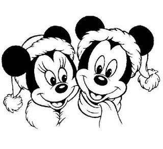 Mickey Mouse Disney Christmas Coloring Pages