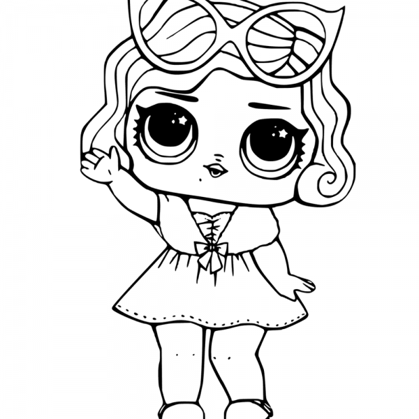 Baby Cartoon Character Lol Baby Coloring Pages