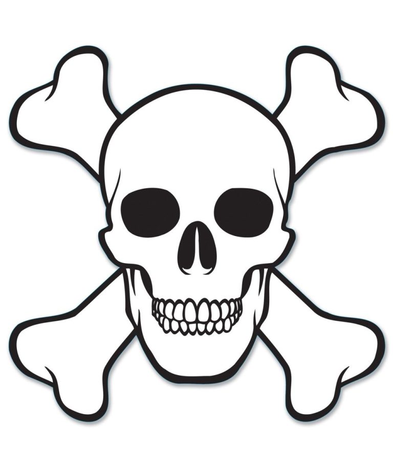 Easy Skull Colouring Pages