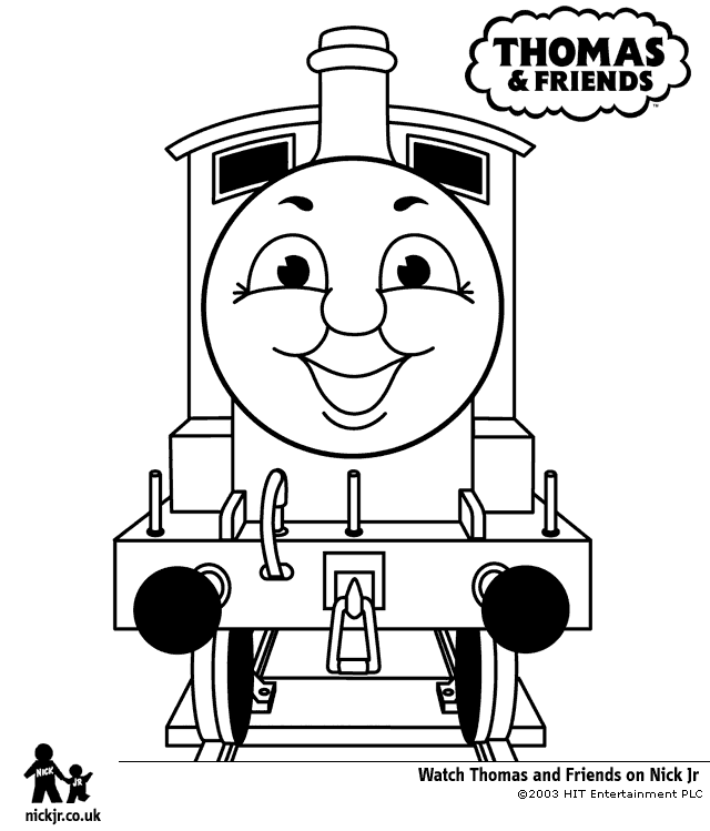Thomas The Tank Engine Colouring Pages James