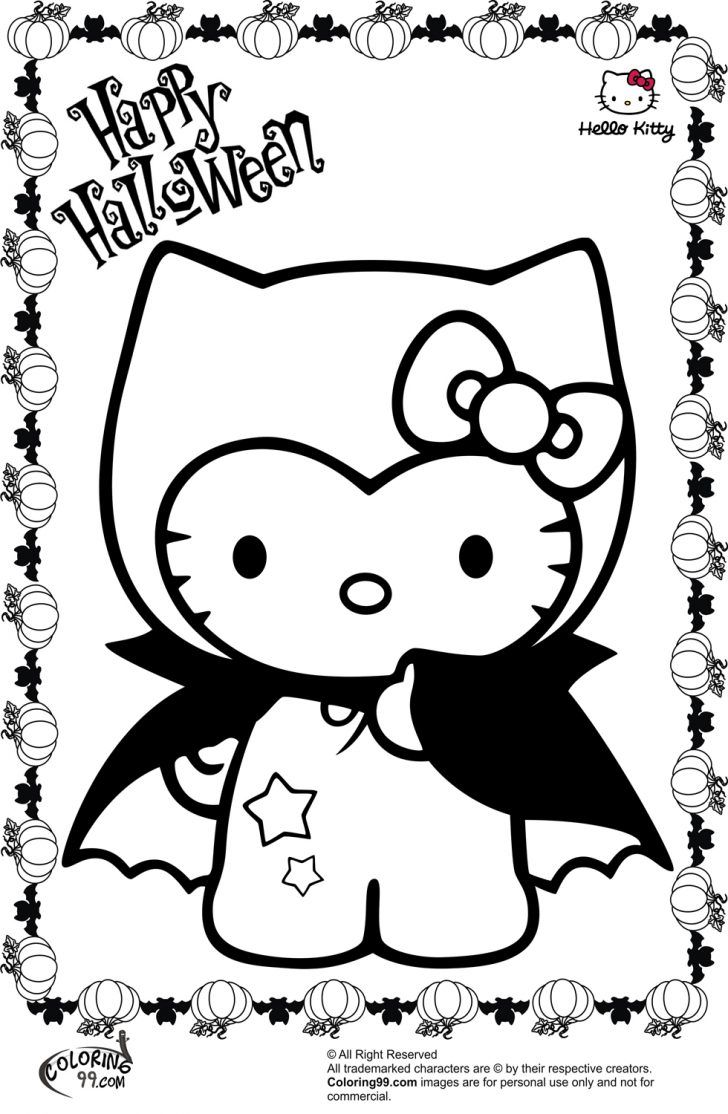 Coloring Pages For Kids Hello Kitty
