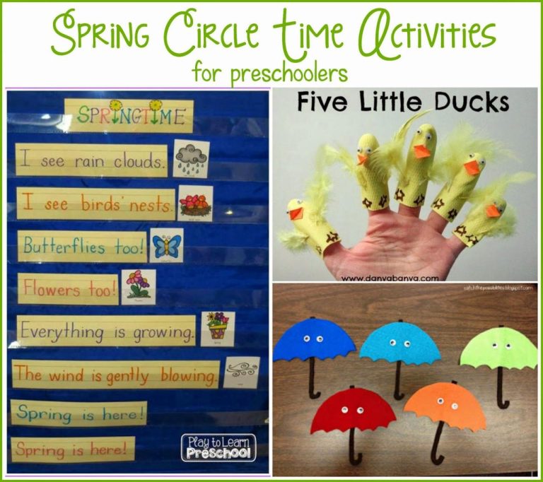 Preschool Circle Time Worksheets