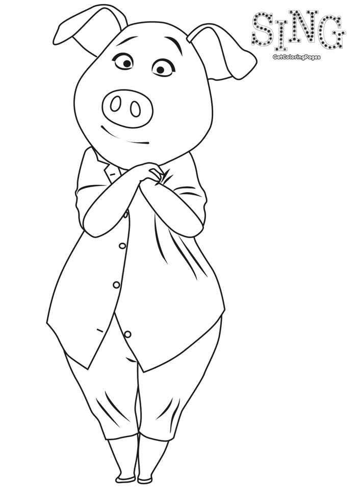 Sing Coloring Pages Rosita