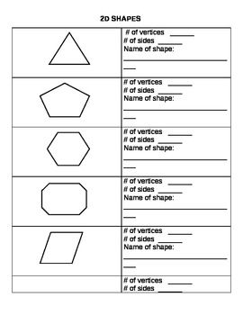 2d And 3d Shapes Worksheets For Grade 2 Pdf