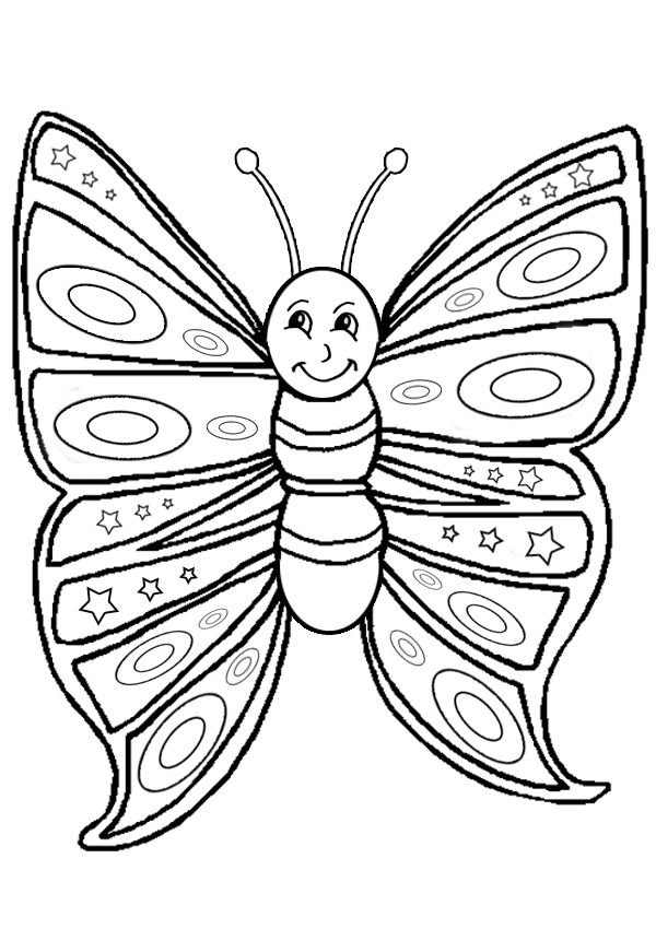 Free Butterfly Coloring Pages For Kids