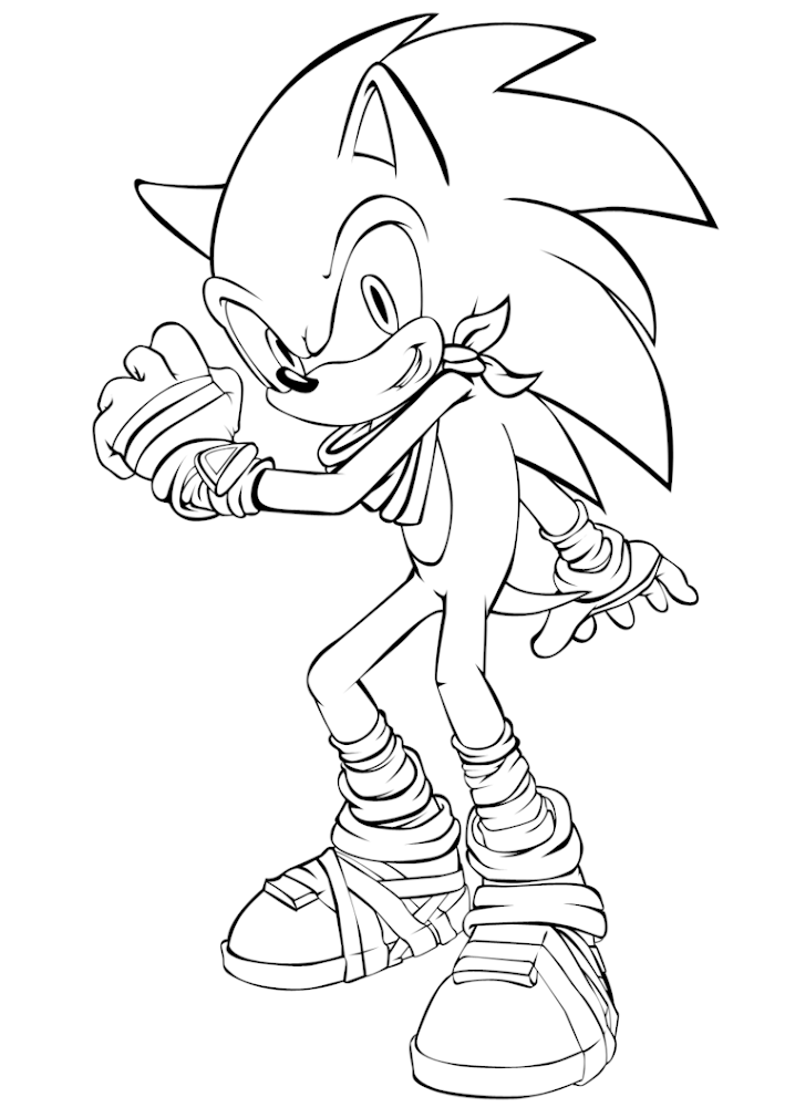 Sonic Boom Coloring Pages Silver