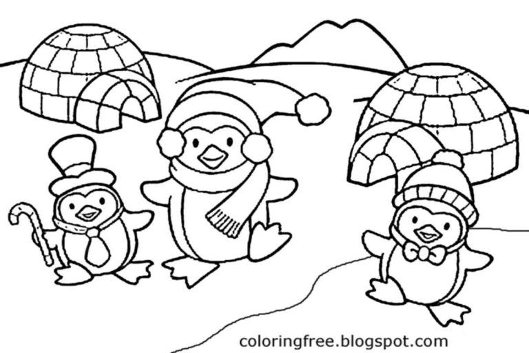 Simple Igloo Coloring Page