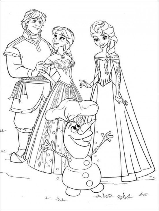 Free Coloring Pages For Kids Frozen 2