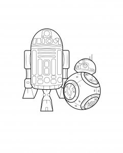 R2d2 And Bb8 Coloring Pages