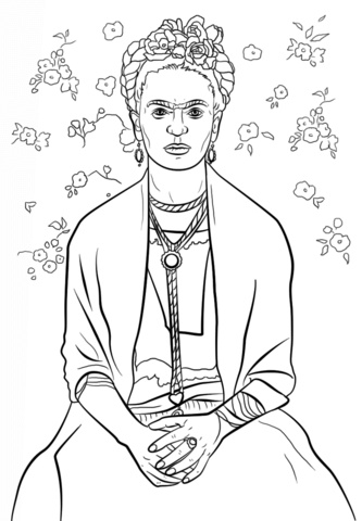Frida Kahlo Coloring Pages Pdf